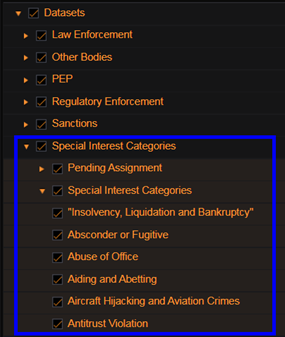 Special Interest Categories Administration Enhancements 